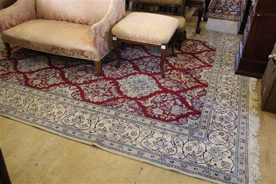 Large Persian red ground rug